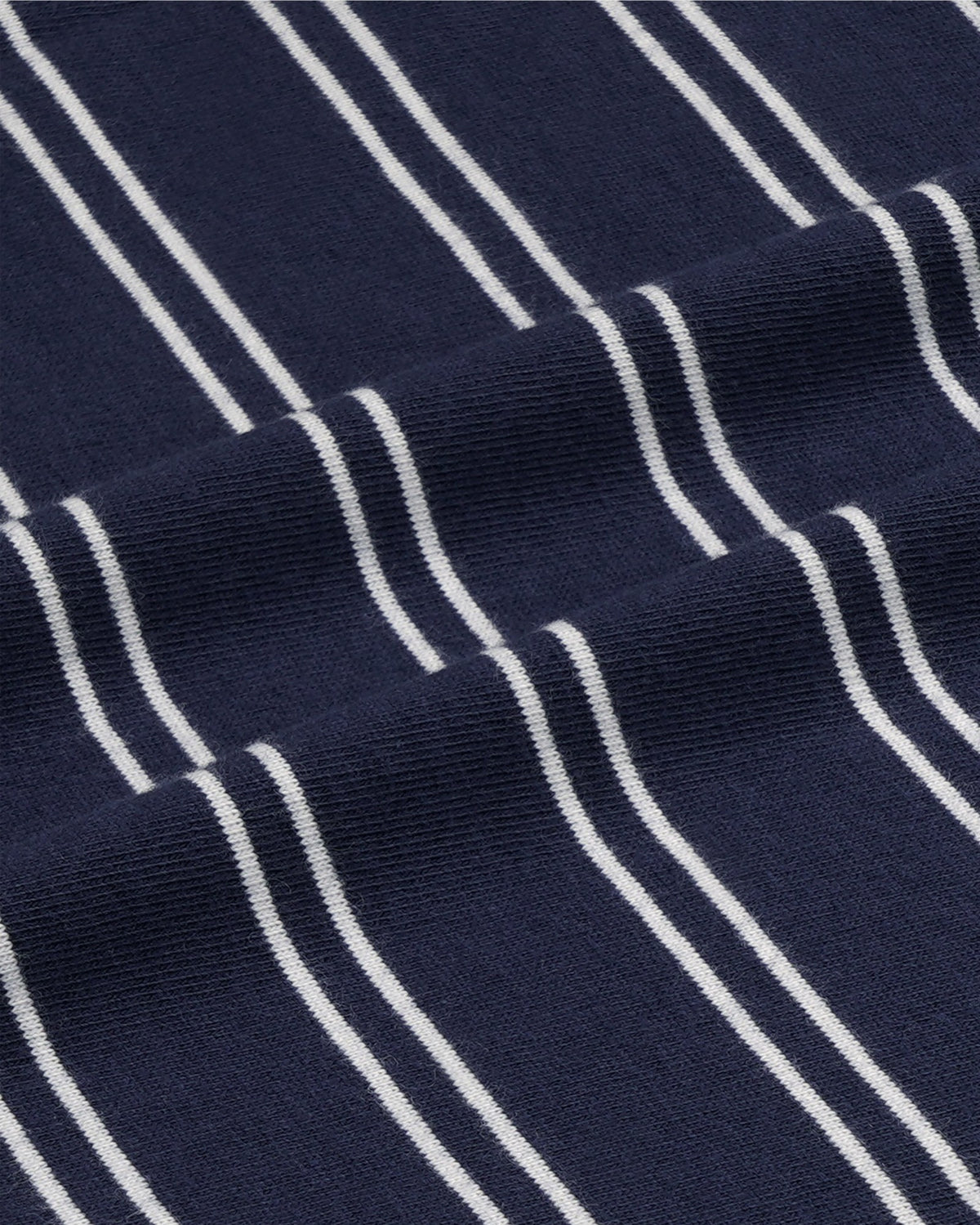 Sporty & Rich NY Crest T-Shirt - Light Navy Striped/Light Navy