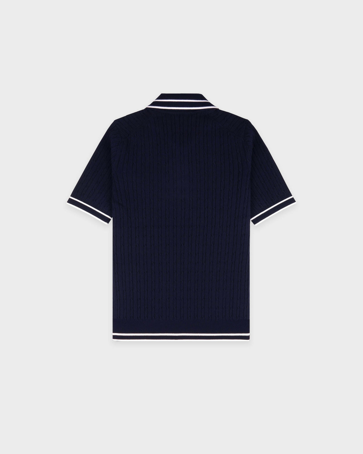 Sporty & Rich SRC Mini Cable Polo - Navy/White