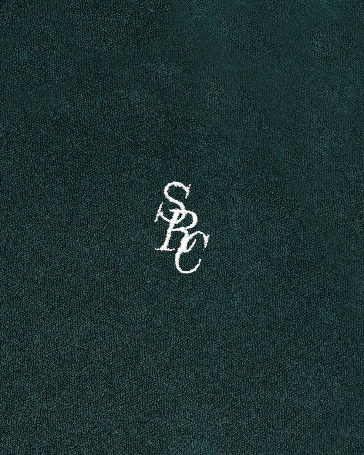 Sporty & Rich SRC Terry Polo - Forest/White