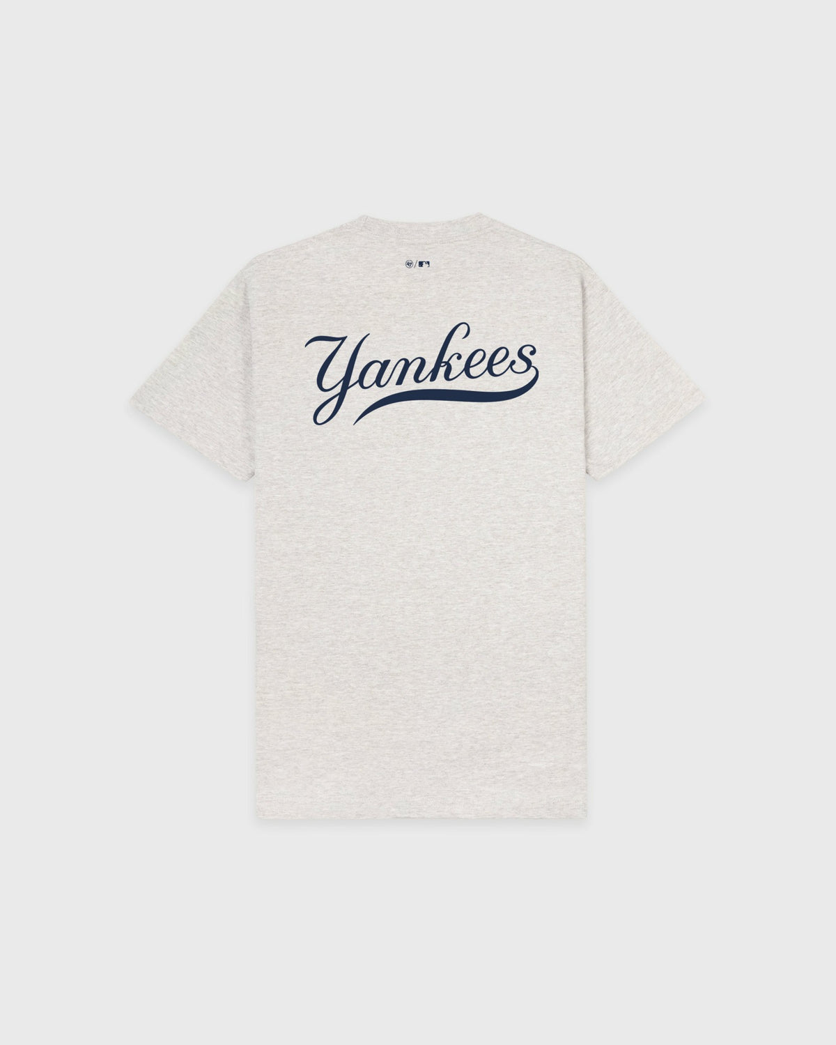 Sporty & Rich Yankees Curve T-Shirt - Heather Gray/Navy