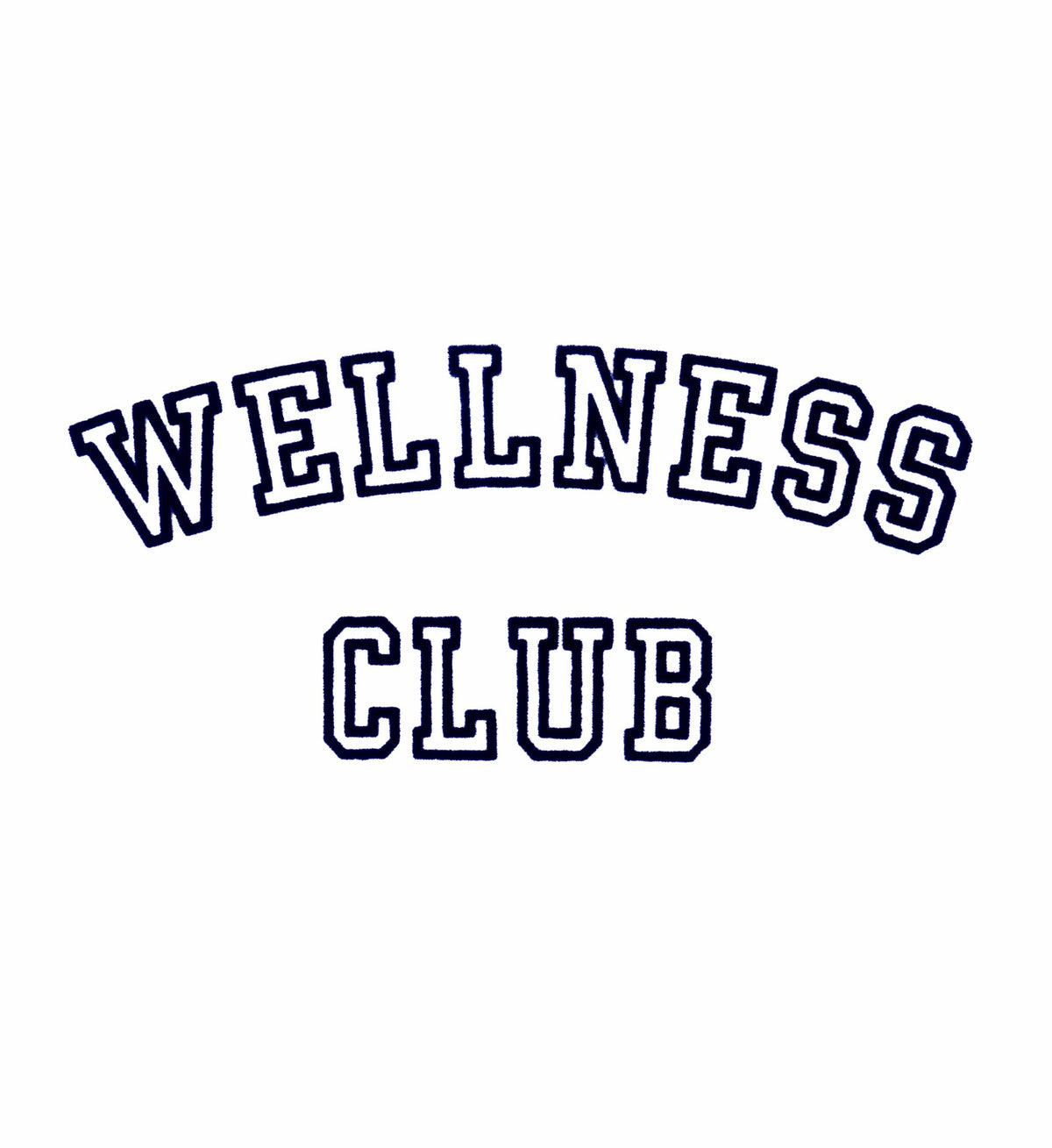 Sporty & Rich Wellness Club Baseball Tee - White/Navy