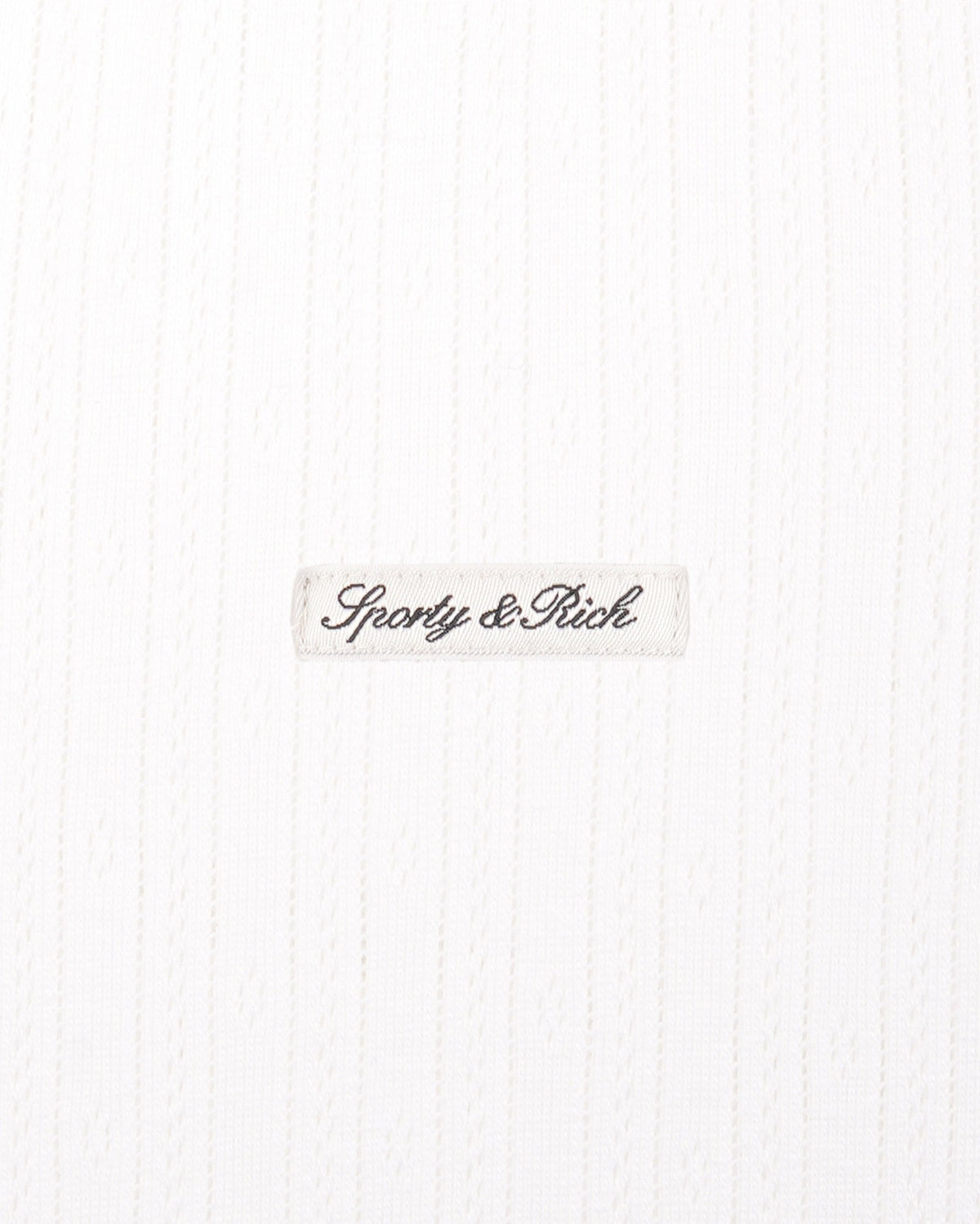 Sporty & Rich Signature Logo Pointelle Trousers - White