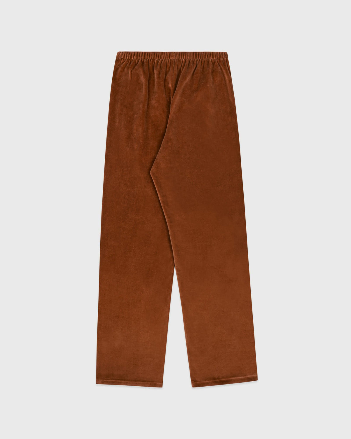 Sporty & Rich NY Crest Velour Sweatpant - Tobacco/Ecru