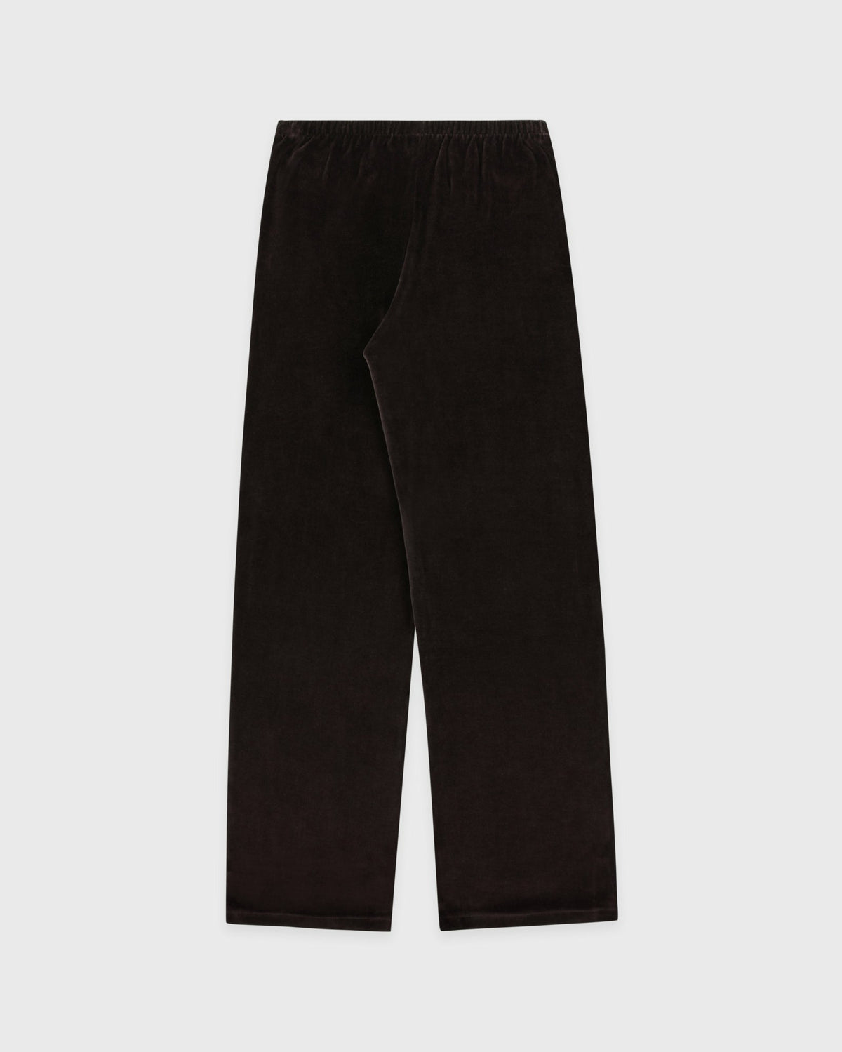 Sporty & Rich NY Crest Velour Sweatpant - Chocolate/Ecru