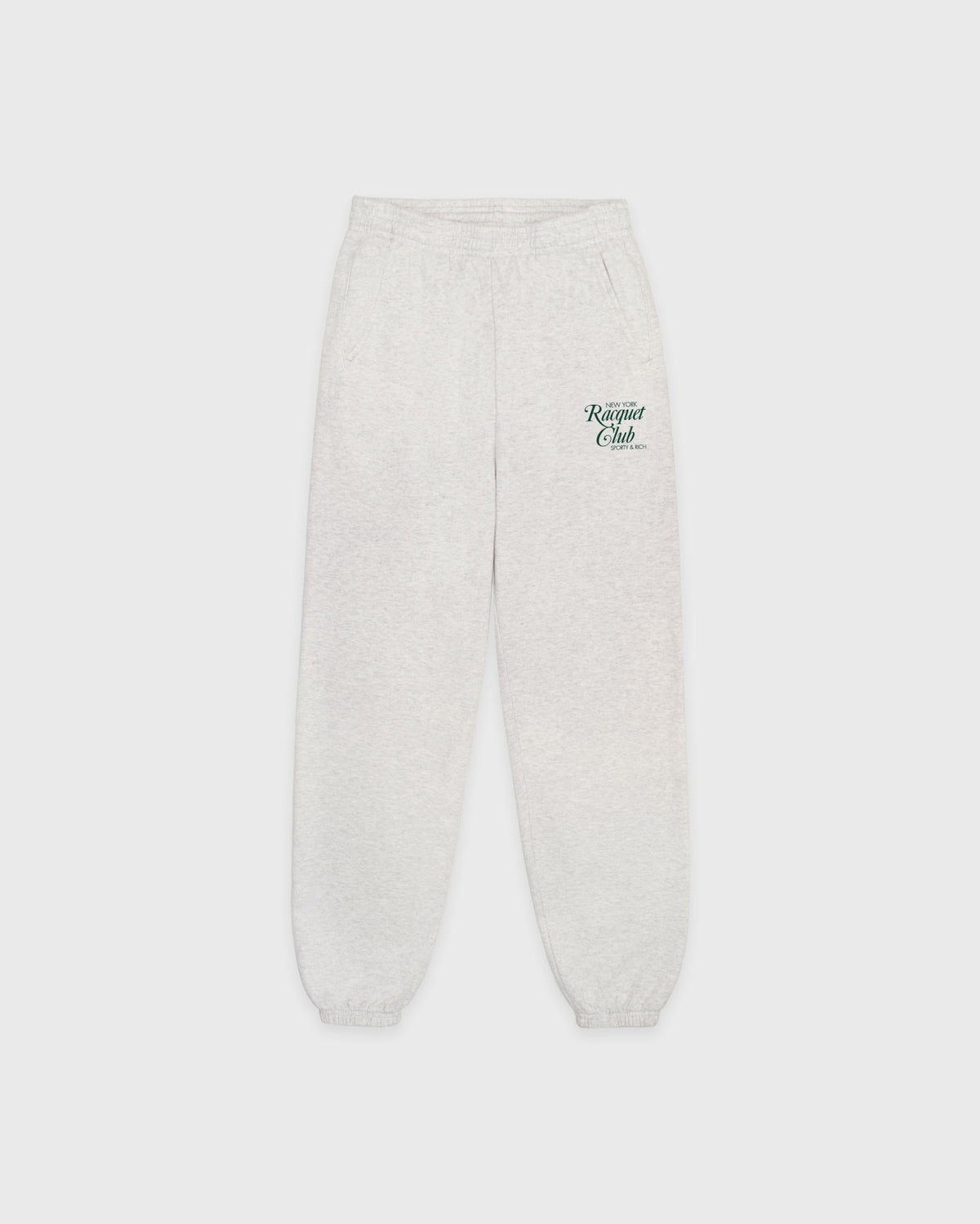 Sporty & Rich NYRC Sweatpant - Heather Gray/Forest