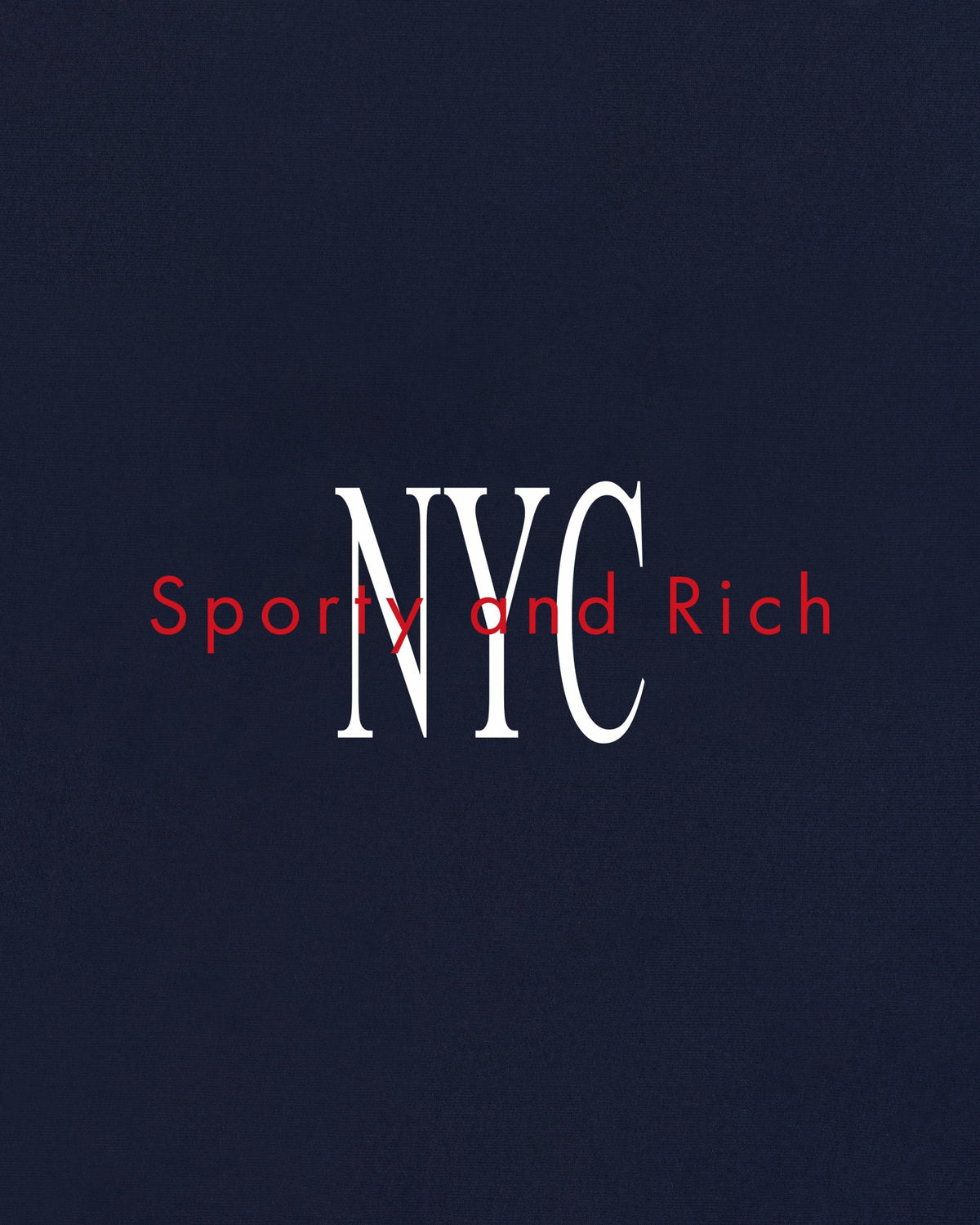 Sporty & Rich NY Minute Gym Short - Navy/White