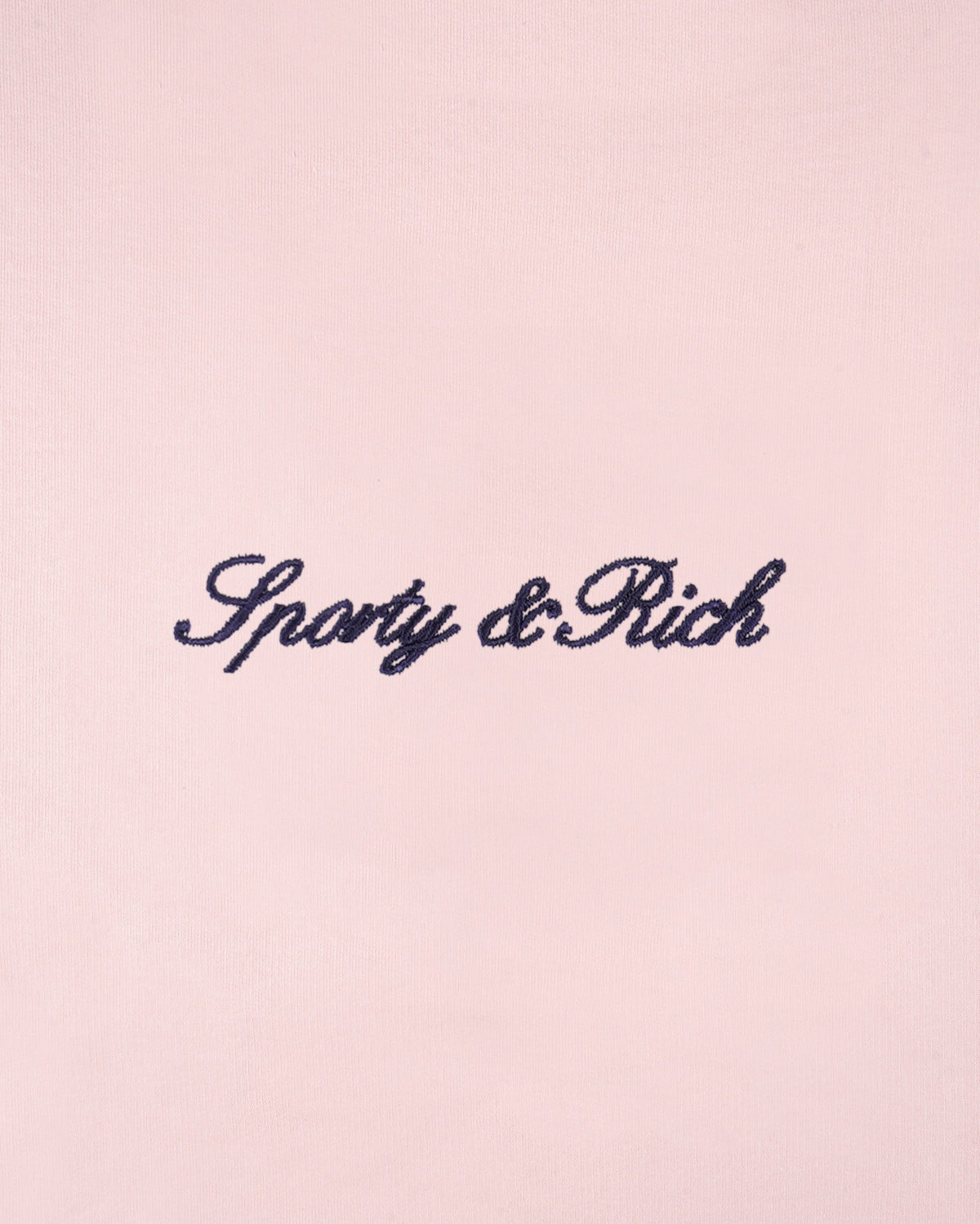 Sporty & Rich Syracuse Embroidered Disco short - Pink Dolphin/Navy