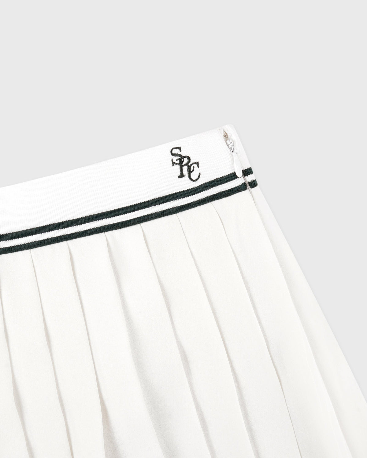 Sporty & Rich SRC Abigail Skirt - Ecru/Forest