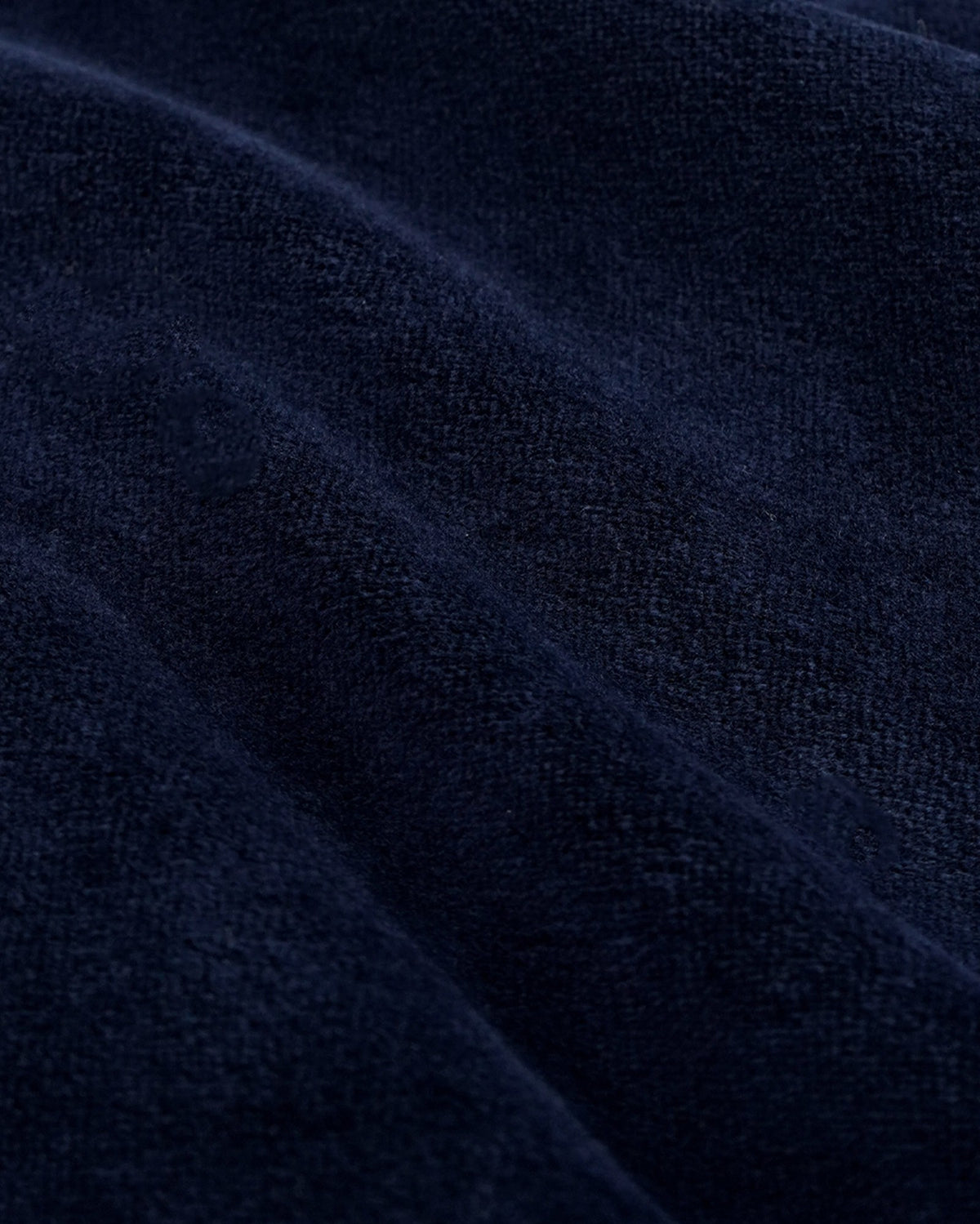 Sporty & Rich Crown Tennis Velour Polo - Navy/Ecru