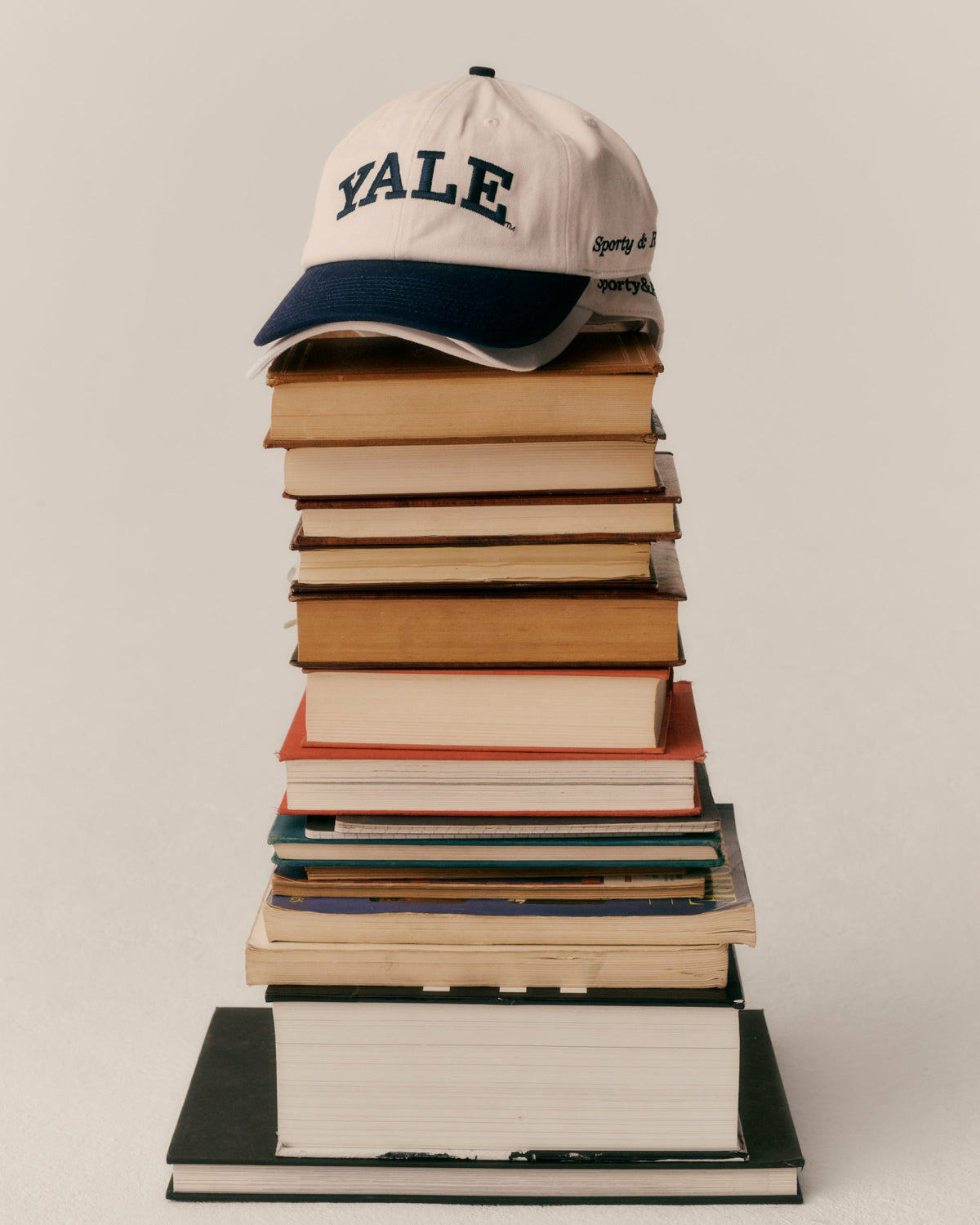 Sporty & Rich Yale Classic Hat - White/Navy