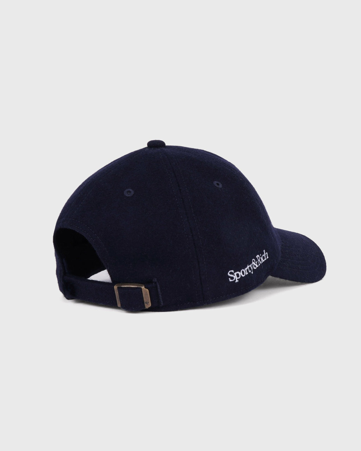Sporty & Rich Yankees Serif Wool Hat - Navy/White