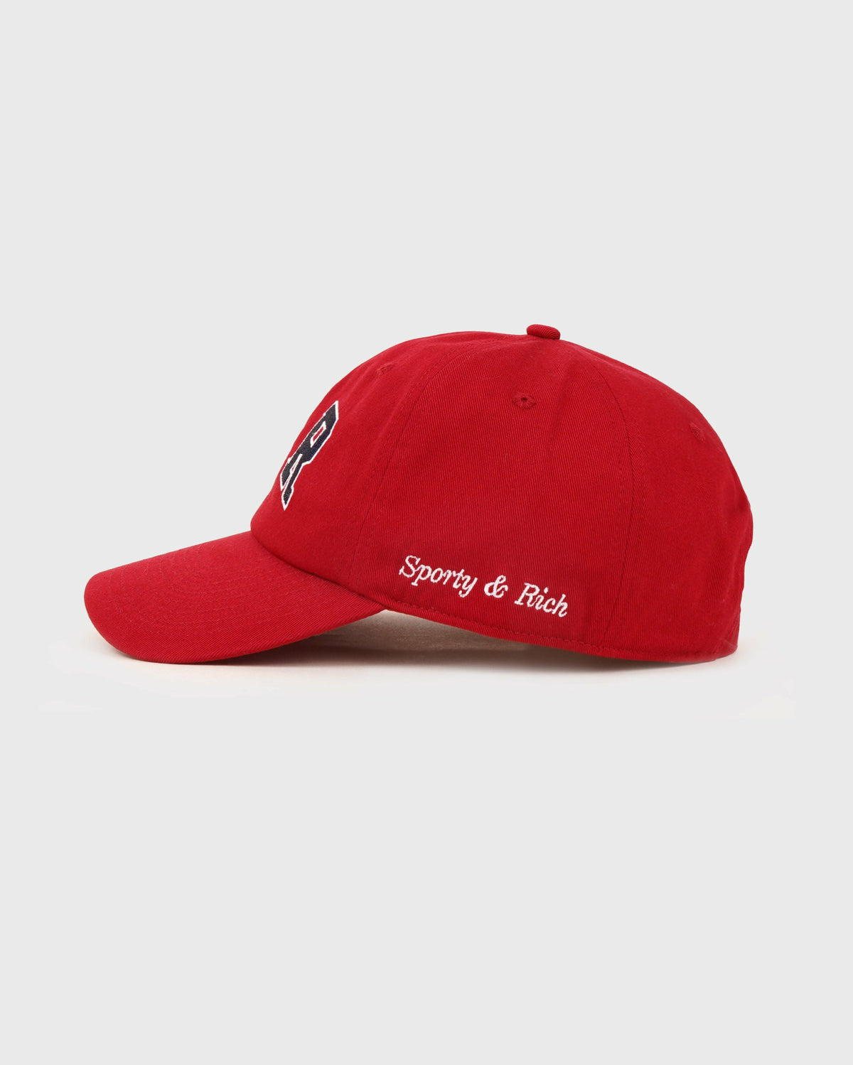 Sporty & Rich S&R Ivy Hat - Ruby/Navy