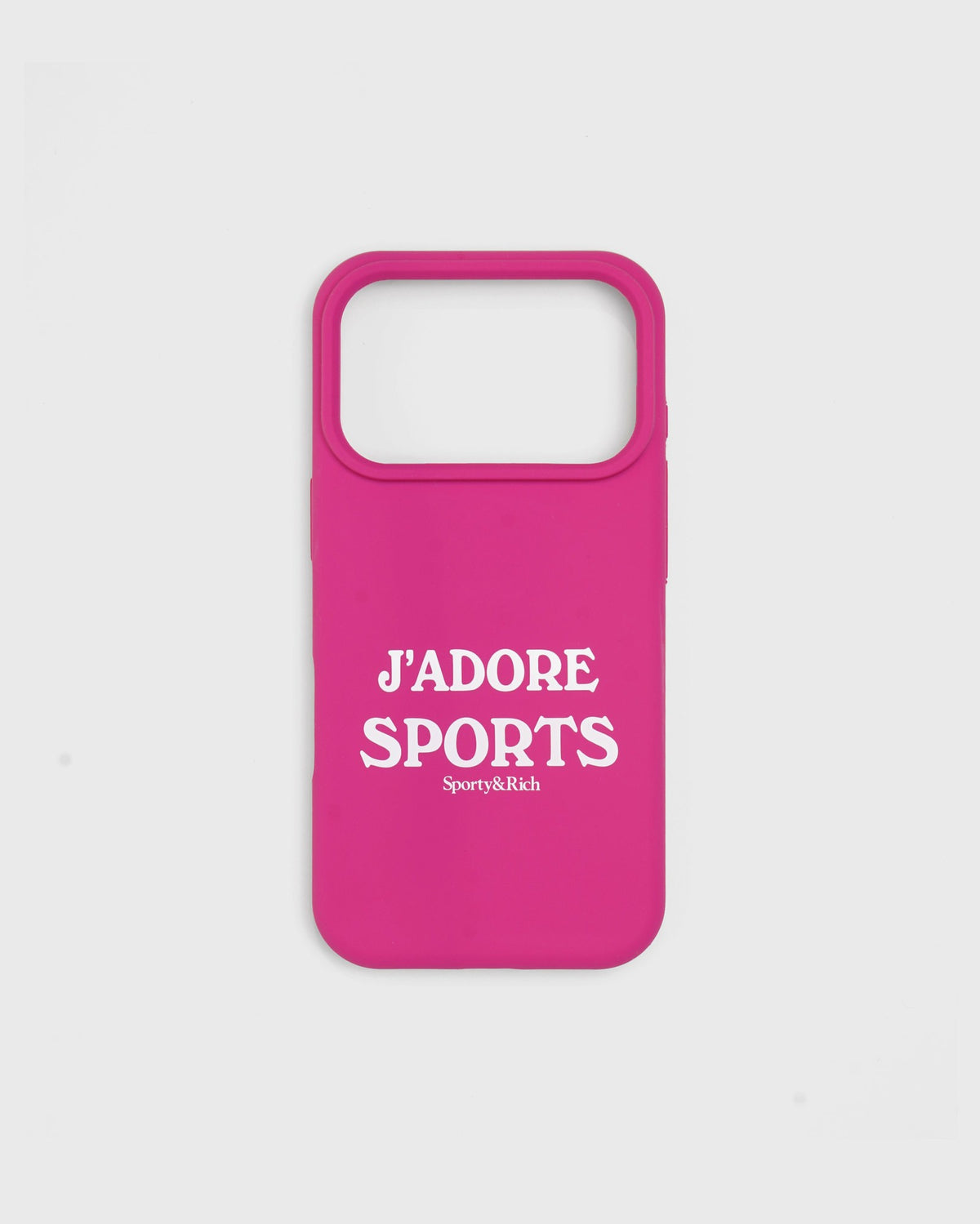 Sporty & Rich J'adore Sports iPhone Case - Fuschia/White