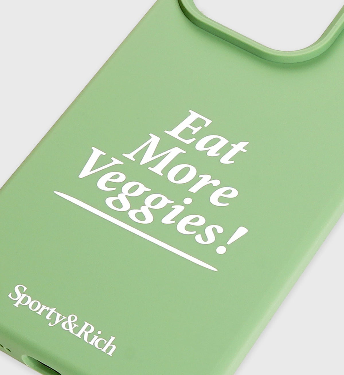Sporty & Rich Eat More Veggies iPhone Case - Grass