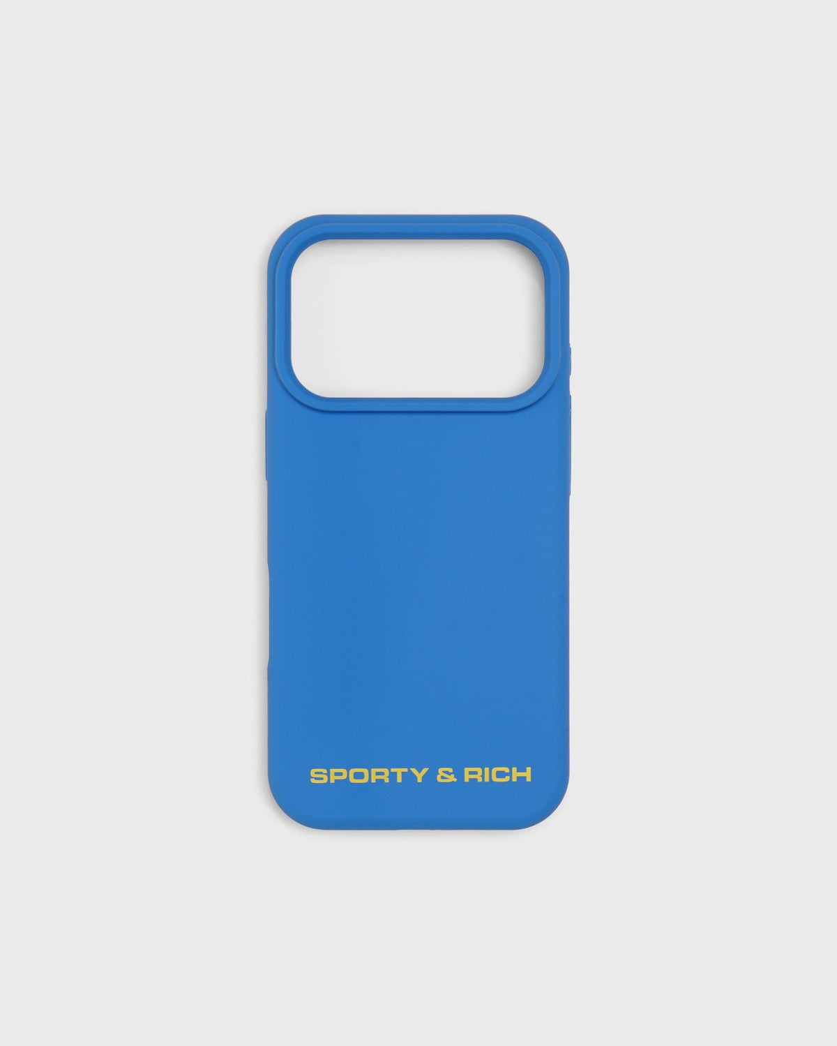 Sporty & Rich Bold Health Logo iPhone Case - Bright Blue/Yellow