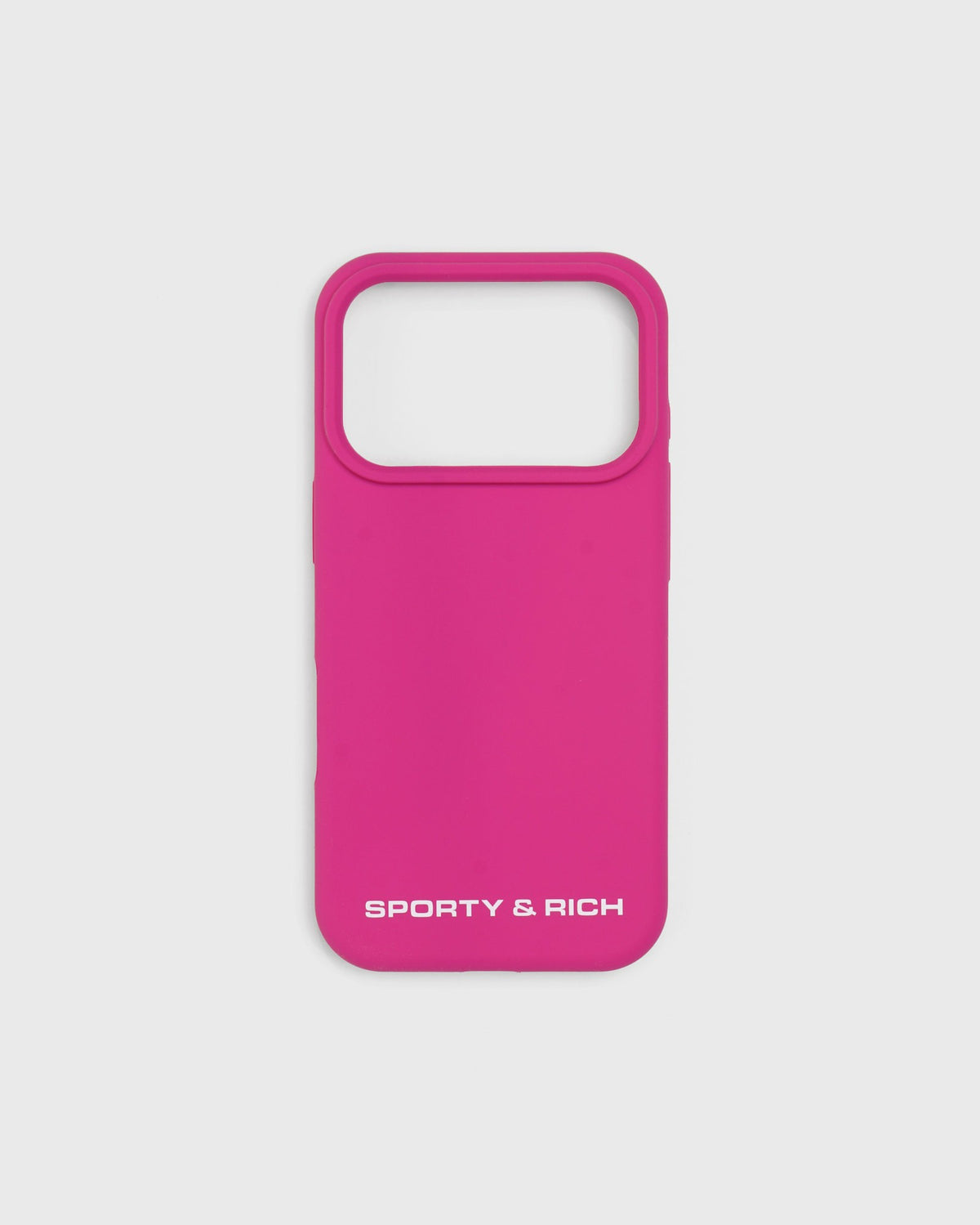 Sporty & Rich Bold Health Logo iPhone Case - Fuschia/White