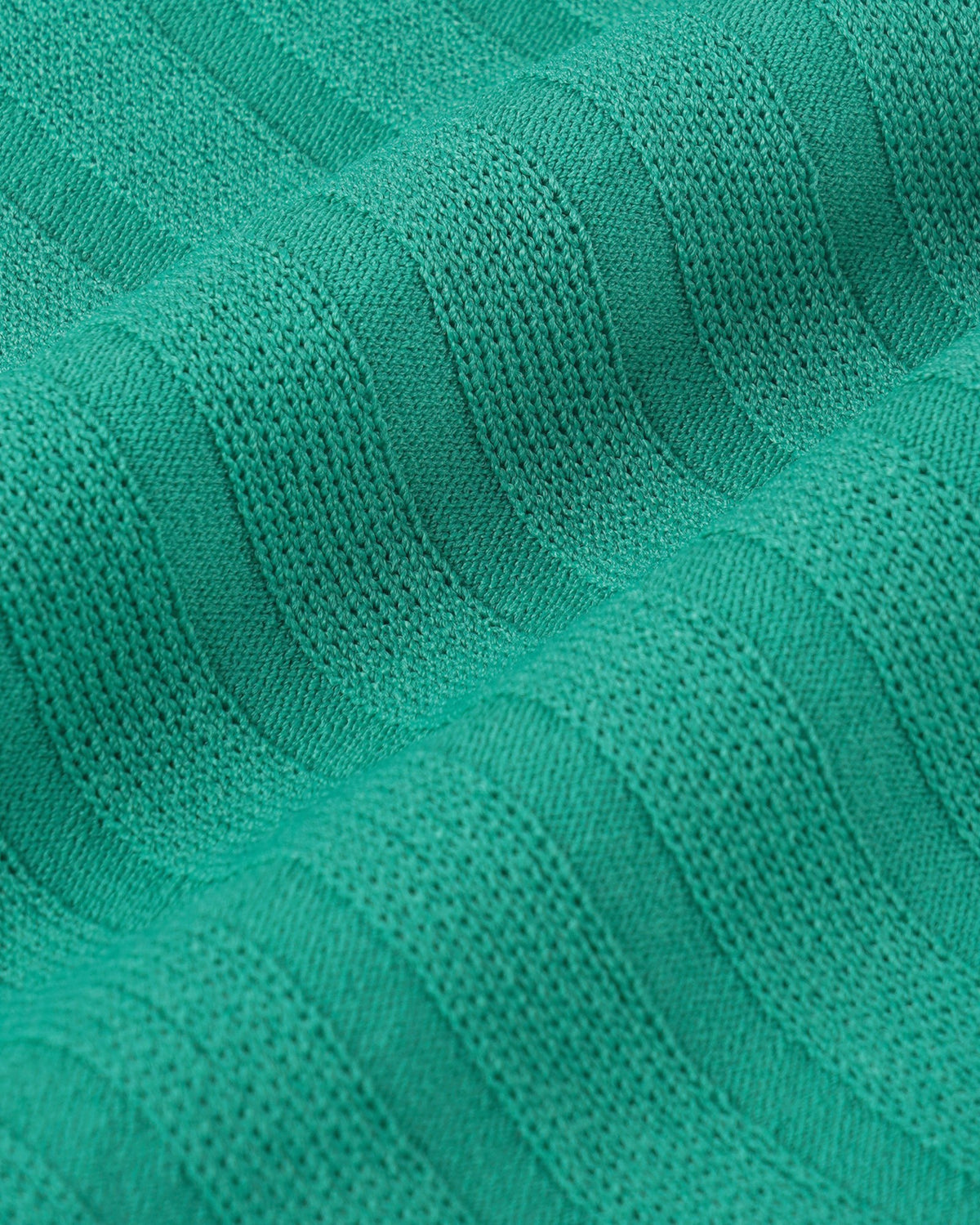 Sporty & Rich SRC Ribbed Polo - Amalfi Green/White