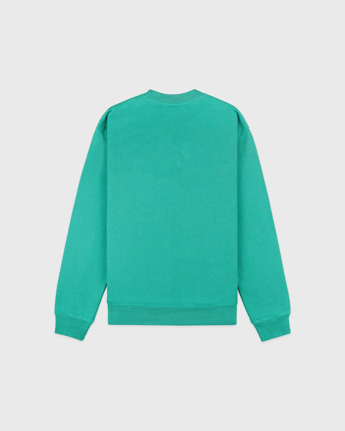 Sporty & Rich Title Embroidered Crewneck - Amalfi Green/Light Navy