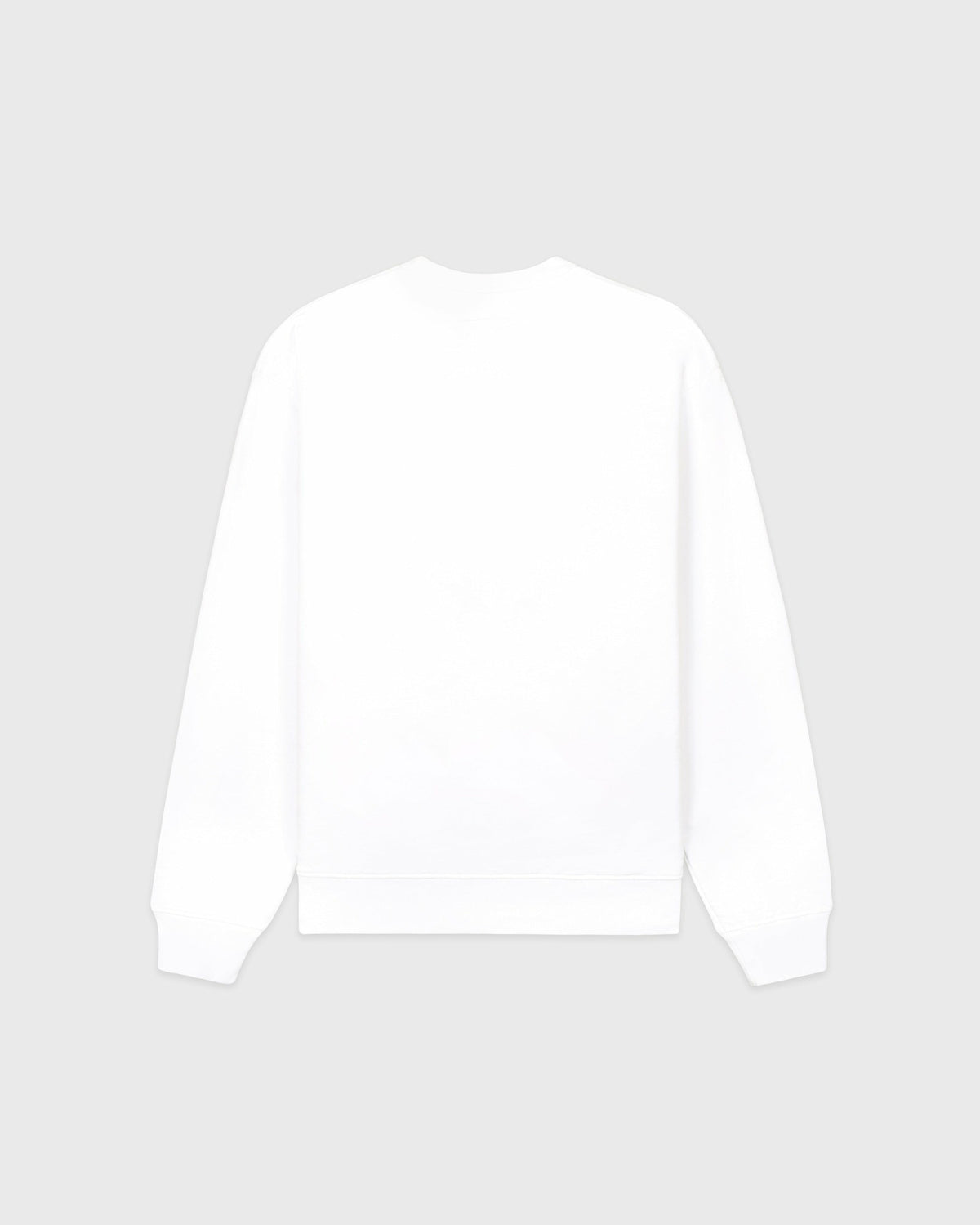 Sporty & Rich H&W Crest Embroidered Crewneck - White/Light Navy