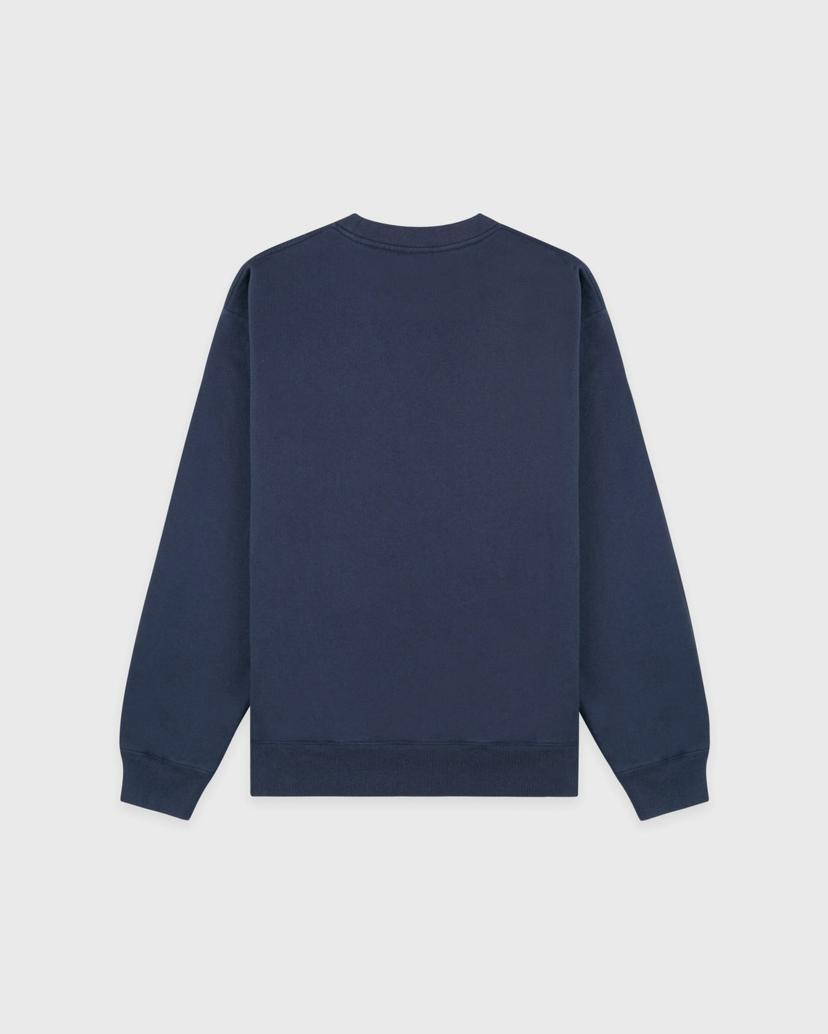 Sporty & Rich H&W Crest Embroidered Crewneck - Light Navy/White