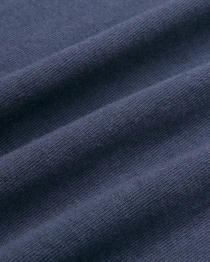Sporty & Rich H&W Crest Embroidered Crewneck - Light Navy/White