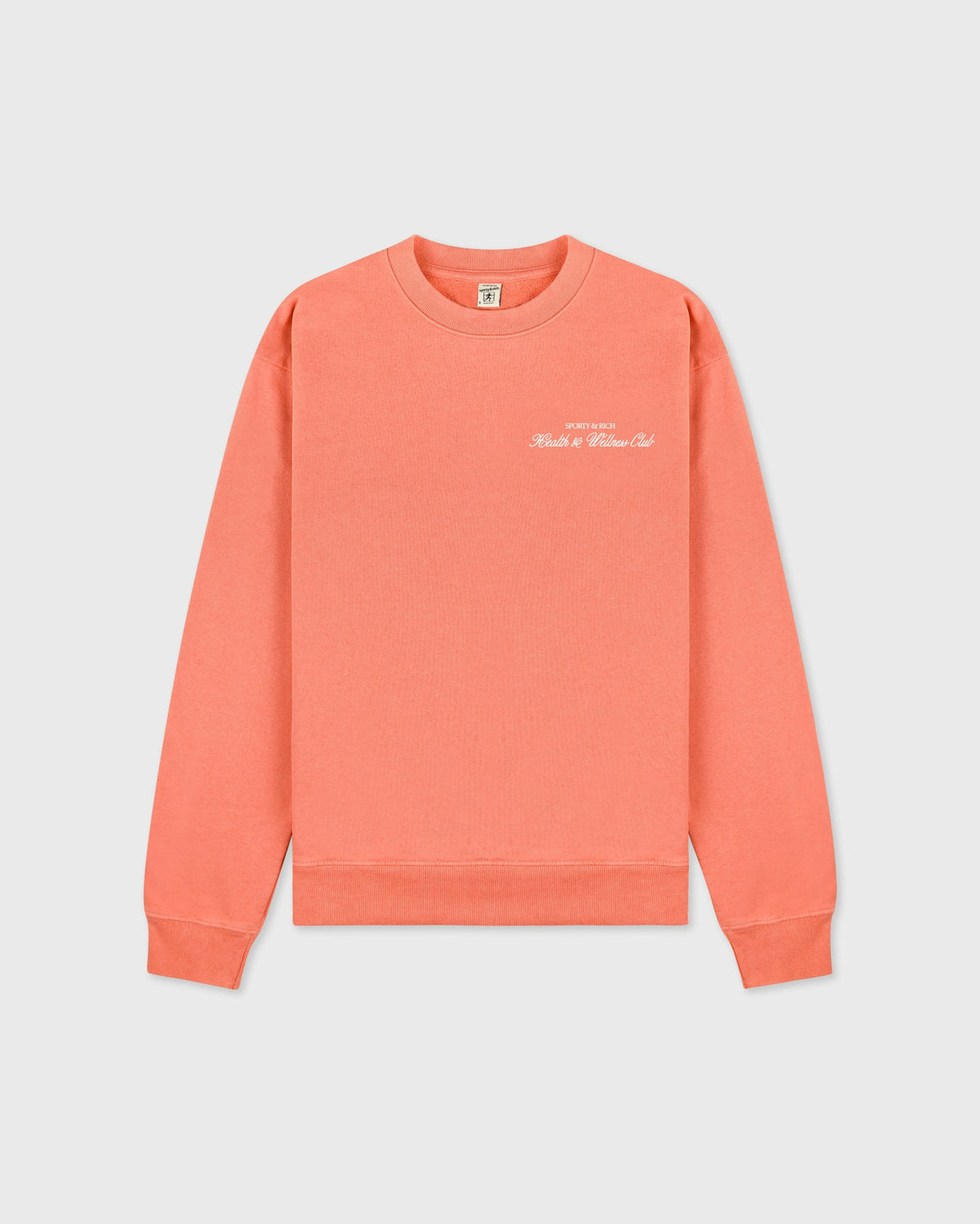 Sporty & Rich H&W Club Crewneck - Flamingo/White
