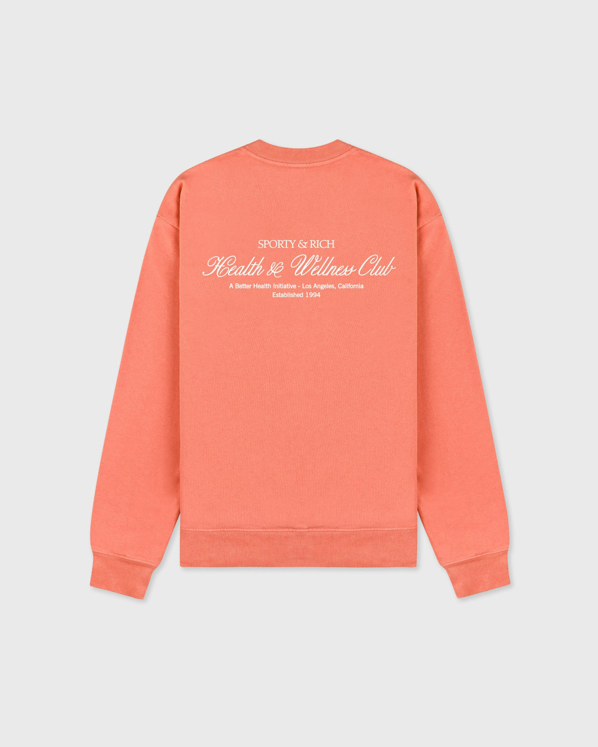 Sporty & Rich H&W Club Crewneck - Flamingo/White