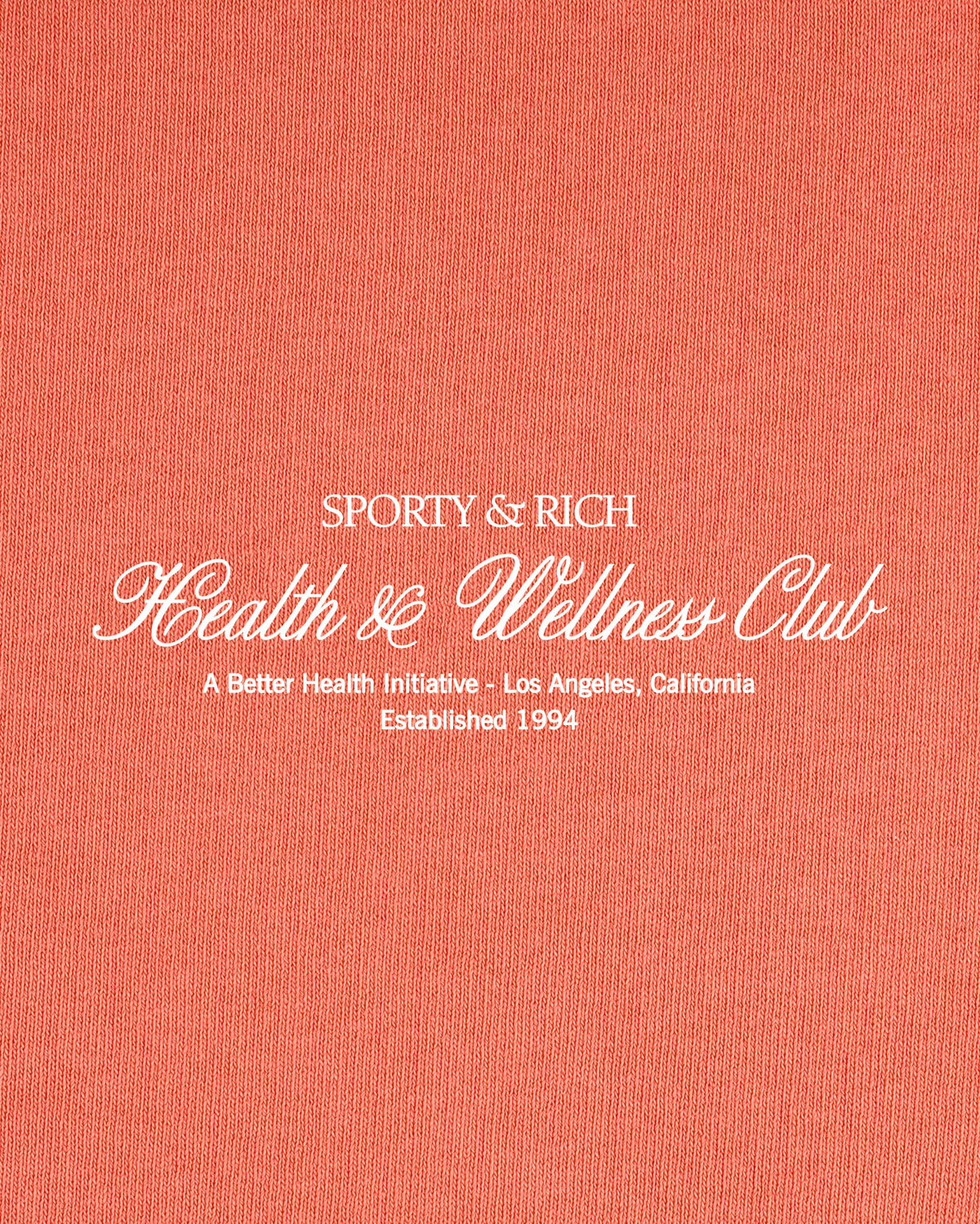 Sporty & Rich H&W Club Crewneck - Flamingo/White