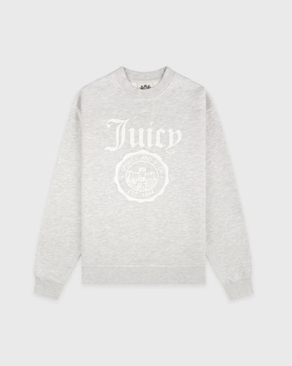 Sporty & Rich Juicy Emblem Crewneck - Heather Gray
