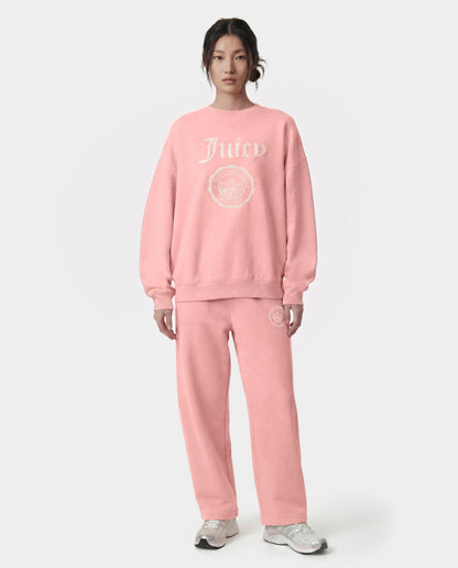 Sporty & Rich Juicy Emblem Crewneck - Rose
