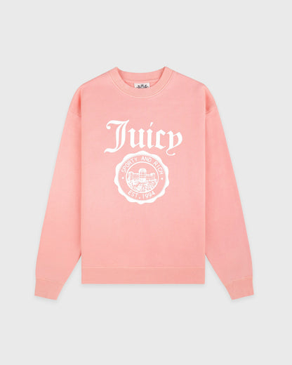 Sporty & Rich Juicy Emblem Crewneck - Rose