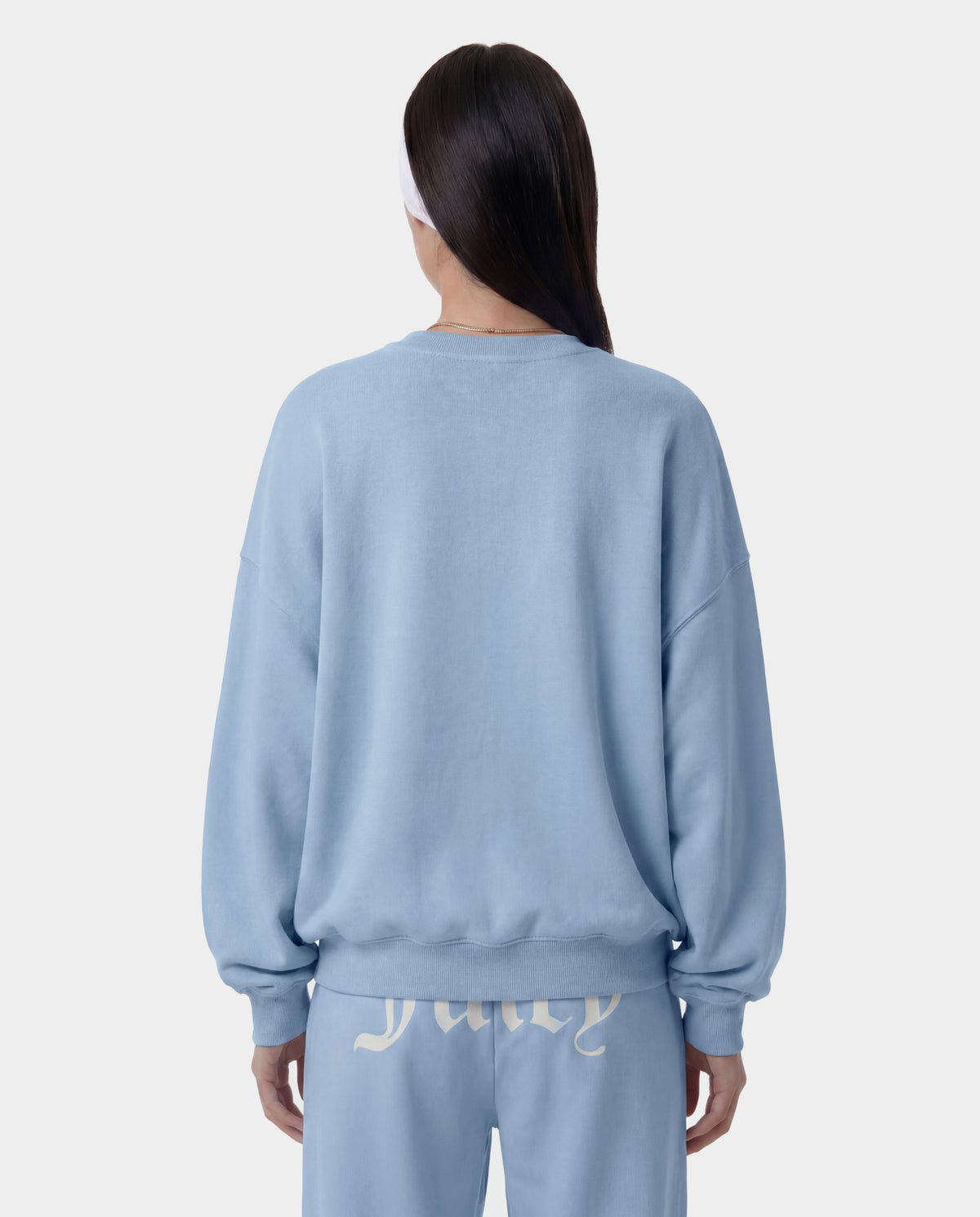 Sporty & Rich Juicy Emblem Crewneck - Sky Blue