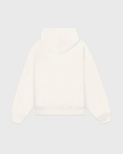 Sporty & Rich SR Sport Embroidered Zip Hoodie - Ecru