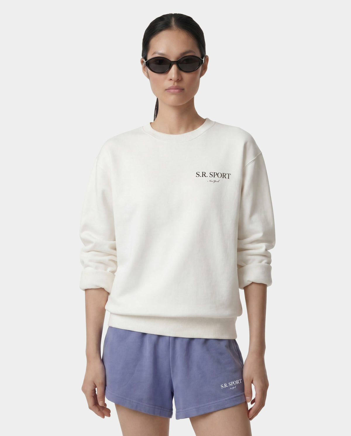 Sporty & Rich Wimbledon Crewneck - Ecru
