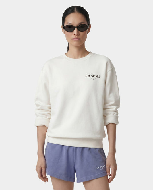 Sporty & Rich Wimbledon Crewneck - Ecru