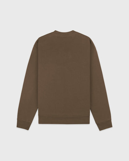 Sporty & Rich H&W Crest Embroidered Crewneck - Sand