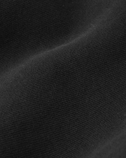Sporty & Rich Serif Logo Embroidered Crewneck - Faded Black/White
