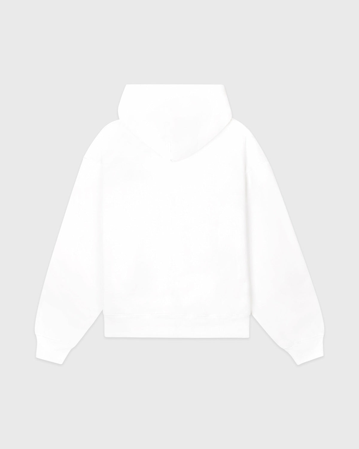 Sporty & Rich Serif Logo Embroidered Zip Hoodie - White/Navy