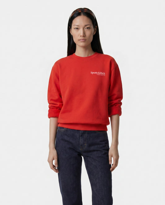 Sporty & Rich Modern Crewneck - Ruby