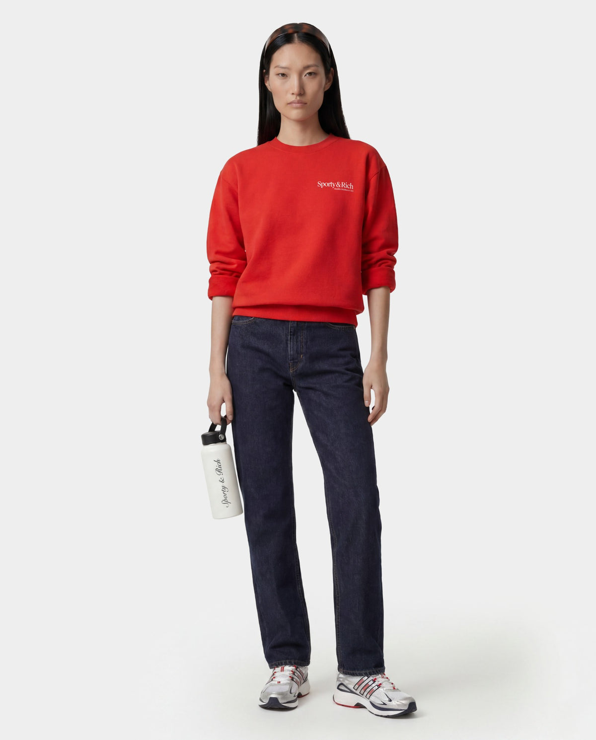 Sporty & Rich Modern Crewneck - Ruby