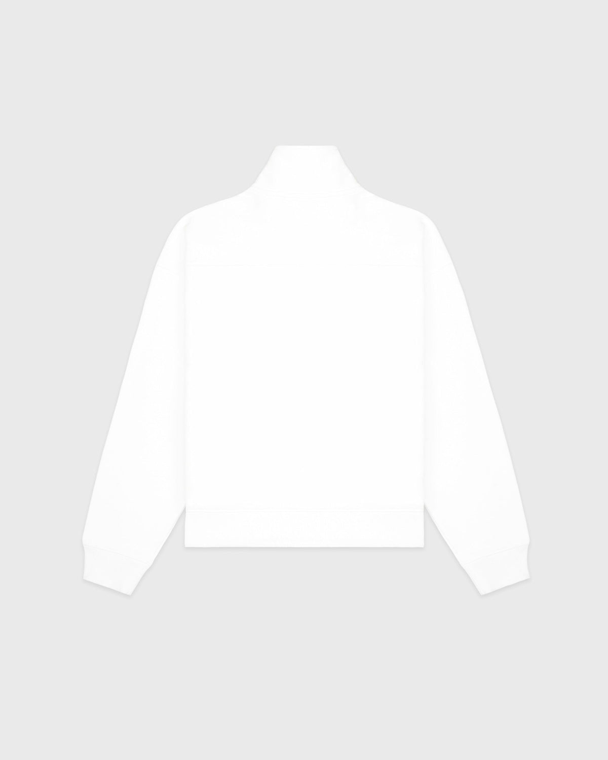 Sporty & Rich Syracuse Embroidered Quarter Zip - White/Navy