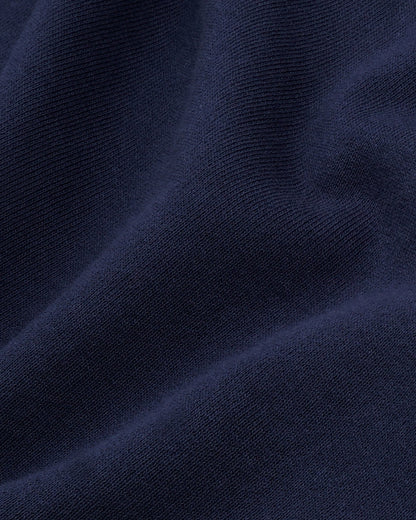Sporty & Rich NY Crest Embroidered Quarter Zip - Dark Navy