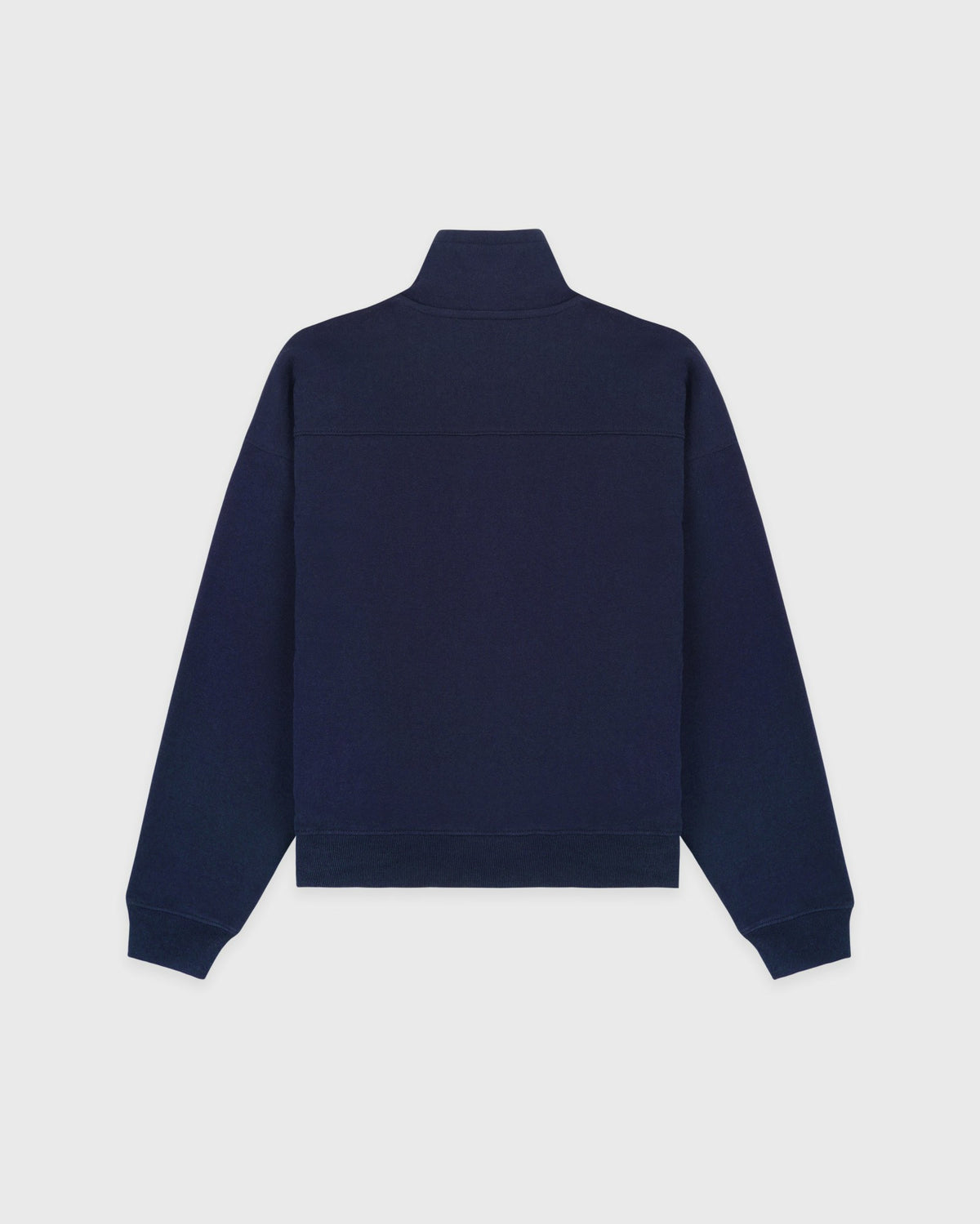 Sporty & Rich NY Crest Embroidered Quarter Zip - Dark Navy