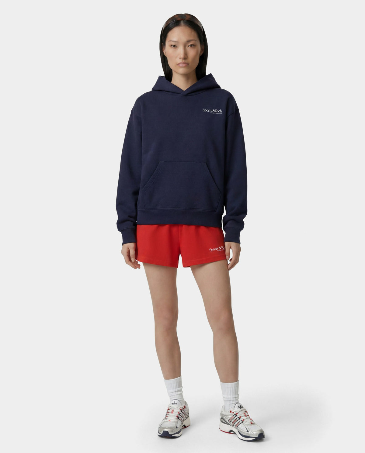 Sporty & Rich Modern Hoodie - Dark Navy