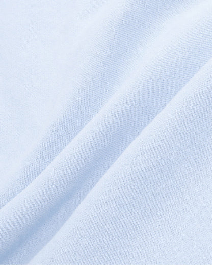 Sporty & Rich Serif Logo Embroidered Polo - Ciel
