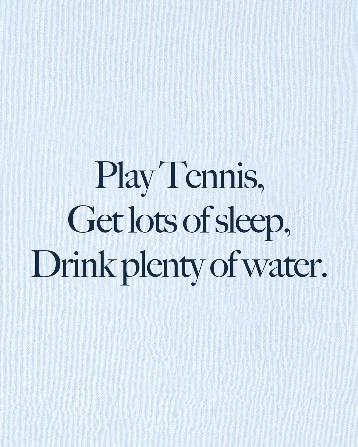 Sporty & Rich Play Tennis Crewneck - Ciel/Navy