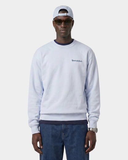 Sporty & Rich Play Tennis Crewneck - Ciel/Navy