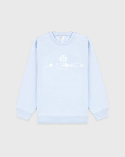 Sporty & Rich H&W Crest Crewneck - Ciel