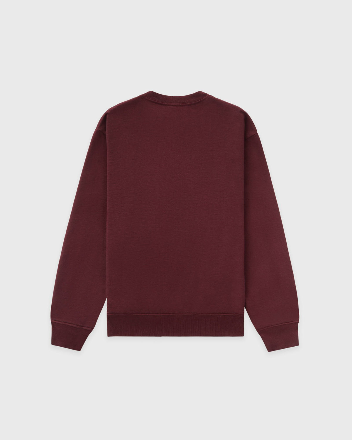Sporty & Rich Syracuse Embroidered Crewneck - Bordeaux/White