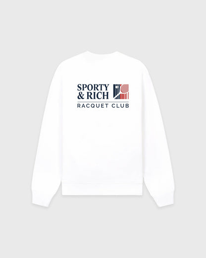 Sporty & Rich Promo Crewneck - White